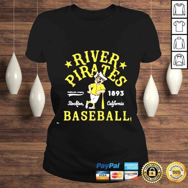 Stockton River Pirates California Vintage Minor League Baseball shirt - Image 3