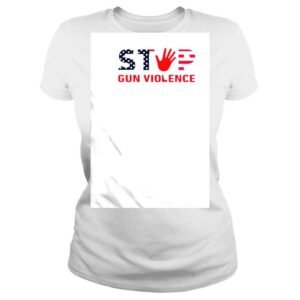 ClassicLadies Stop Gun Violence America Flag shirt