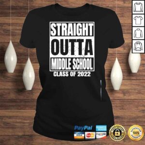 ClassicLadies Straight outta middle school graduation class 2022 shirt