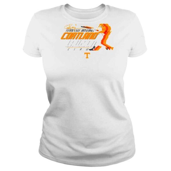 Tennessee Baseball Cortland Lawson Signatures Shirt - Image 3