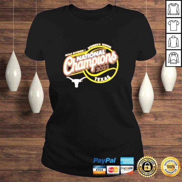 Texas Longhorns 2022 NCAA Womens Tennis National Champions shirt - Image 3