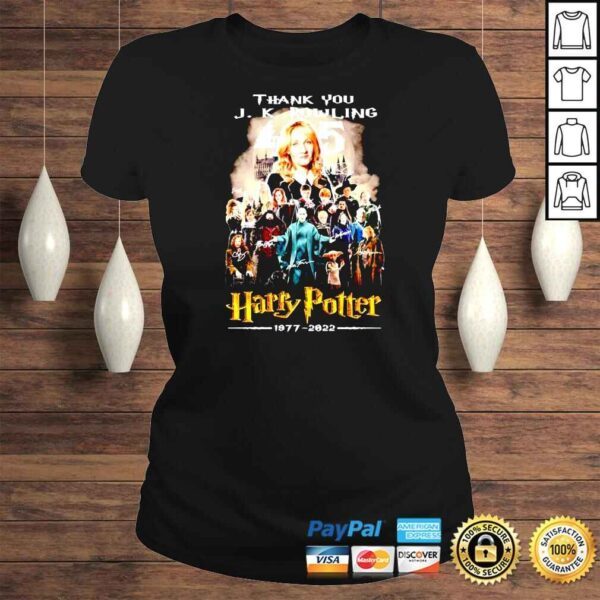 Thank you J K Rowling Harry Potter 1977 2022 signatures shirt - Image 3