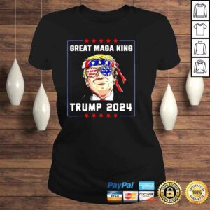 ClassicLadies The Great Maga King Funny Trump Ultra Maga King Trump 2024 TShirt