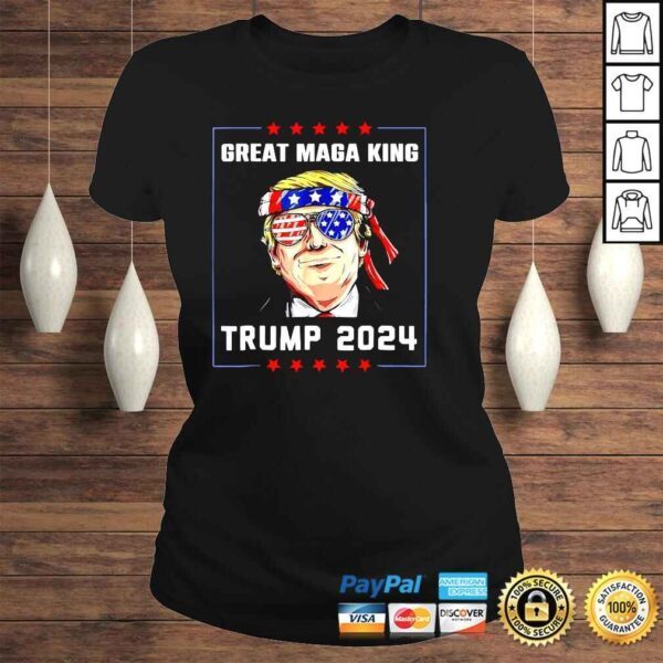 The Great Maga King Funny Trump Ultra Maga King Trump 2024 TShirt - Image 3