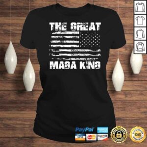 ClassicLadies The Great Maga King Trump american flag shirt