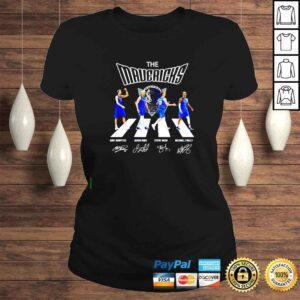 ClassicLadies The Mavericks Abbey Road Dirk Nowitzki Jason Kidd Steve Nash Michael Finley signatures shirt