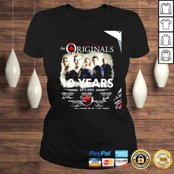 The Originals 10 years 2013 2023 signatures thank you for the memories shirt - Image 3