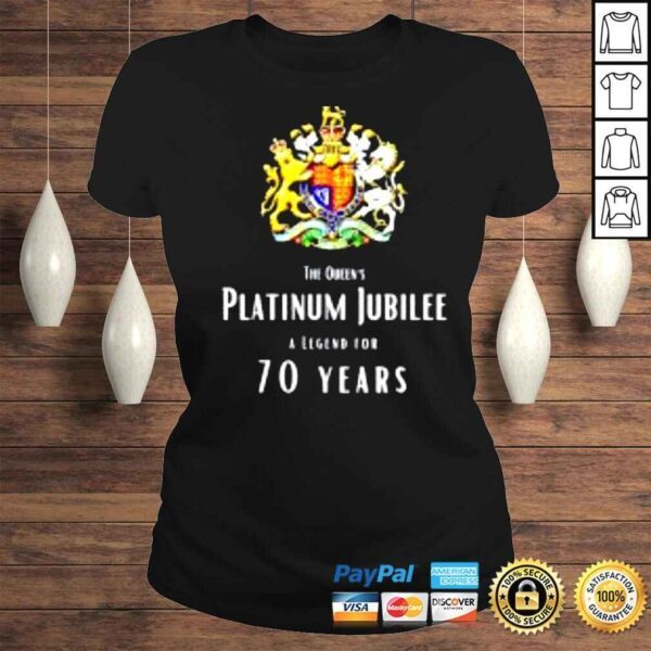 The Queens Platinum Jubilee A Legend For 70 Years shirt - Image 3