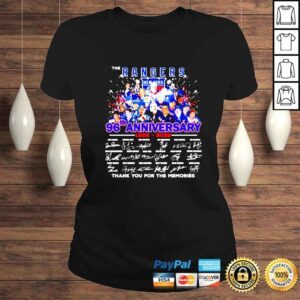 ClassicLadies The Rangers 96th anniversary 19262022 thank you for the memories signatures shirt