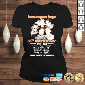 ClassicLadies The bsb backstreet boys 30th anniversary 1993 2023 signatures thank you for the memories shirt