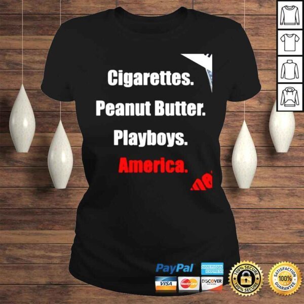 Theclemreport Clem Cigarettes Peanut Butter Playboys America shirt - Image 3