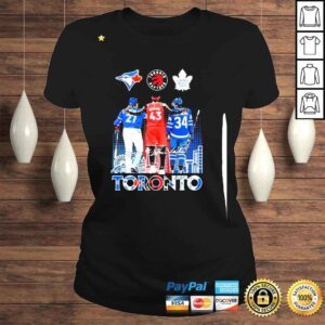 ClassicLadies Toronto Blue Jays Toronto Raptors and Toronto Maple Leafs signatures shirt