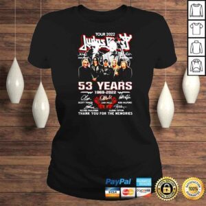 ClassicLadies Tour 2022 Judas Priest 53 years 1969 2022 thank you for the memories shirt