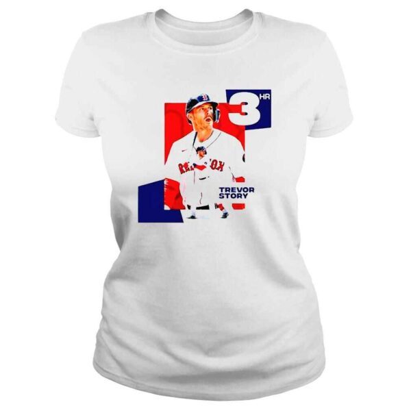 Trevor Story 3HR Boston Red Sox MLB Shirt - Image 3