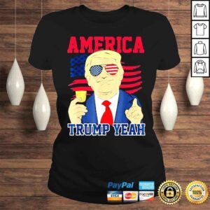 ClassicLadies Trump Yeah 4th of July America Independence Day Shirt