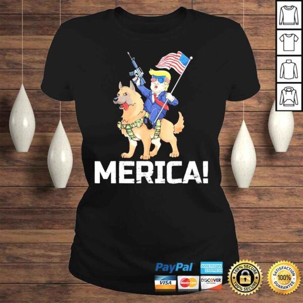 Trump merica belgian malinois dog American hero 4th of july shirt - Image 3