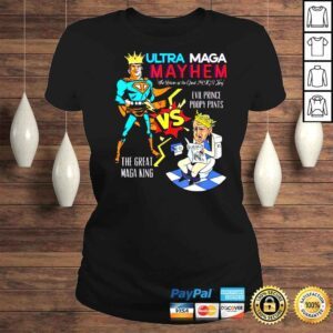 ClassicLadies Trump vs Biden ultra maga may hem the return of the great maga king evil prince poopy pants shirt