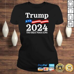 ClassicLadies Trump – The Great Maga King USA Flag Ultra Maga Trump 2024 Shirt