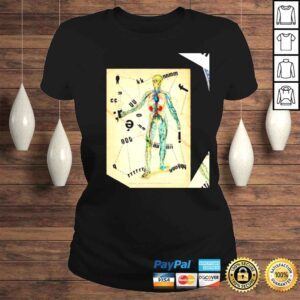 ClassicLadies Typographical Human Anatomy shirt