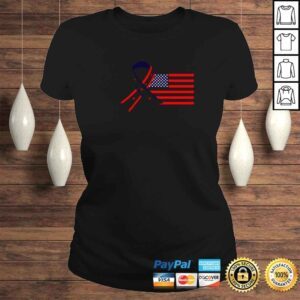 ClassicLadies USA Flag and Ribbon Classic TShirt