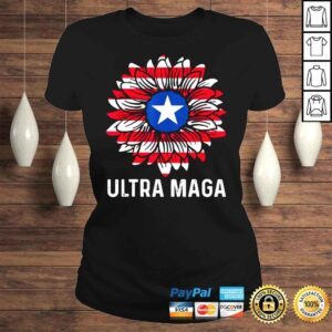 ClassicLadies Ultra MAGA Proud UltraMaga Proud Republican USA Flag TShirt