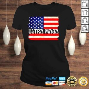 ClassicLadies Ultra MAGA USA Flag Pro Trump Trendy Shirt