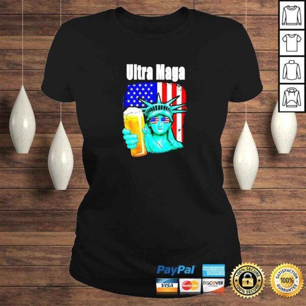 Ultra Maga Conservative Patriotic Flag Red White Blue TShirt - Image 3