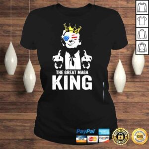 ClassicLadies Ultra maga Trump middle finger the great maga king shirt