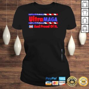 ClassicLadies Ultra maga proud of it American flag vintage shirt