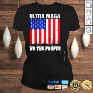 ClassicLadies Ultra maga retro vintage American flag cool ultra maga shirt