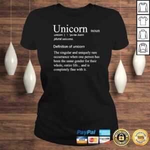 ClassicLadies Unicorn Noun TShirt