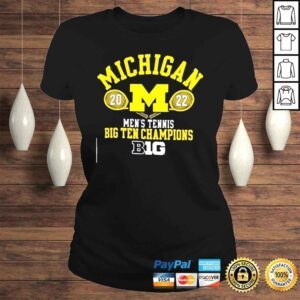 ClassicLadies University of Michigan Mens Tennis Big Ten Champions 2022 Shirt