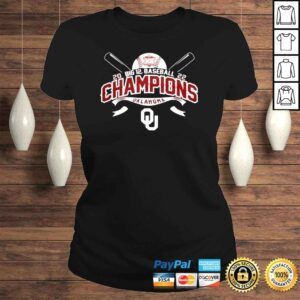 ClassicLadies University of Oklahoma Baseball 2022 Big 12 Tournament Champions Shirt