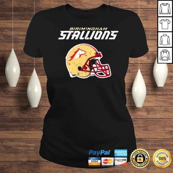 Usfl Birmingham Stallions Vintage Helmet shirt - Image 3