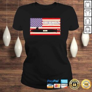 ClassicLadies Uss seawolf ssn21 uboot usa amerikanische flagge langarm shirt