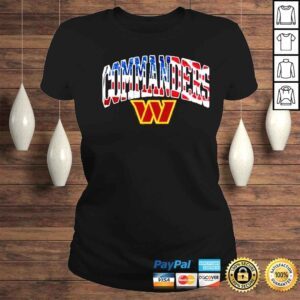 ClassicLadies Washington Commanders 2022 Logo Team Banner Wave Shirt