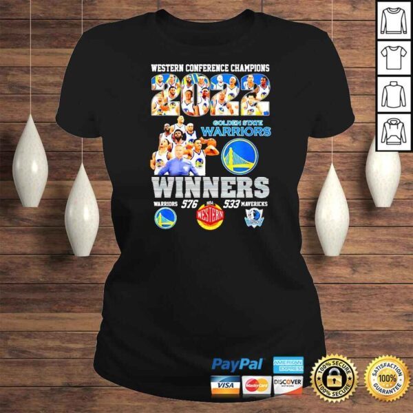 Western Conference Champions 2022 Golden State Warrirors winners shirt - Image 3