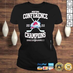 ClassicLadies Western conference 2022 Colorado avalanche champions stanley cup playoff shirt