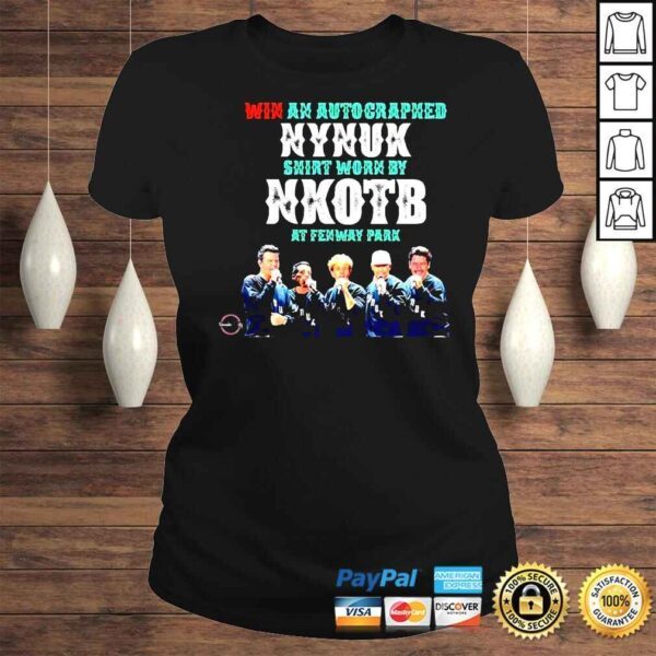 Win an automatic cargraphed nynux shirt worn by NKOTB shirt - Image 3