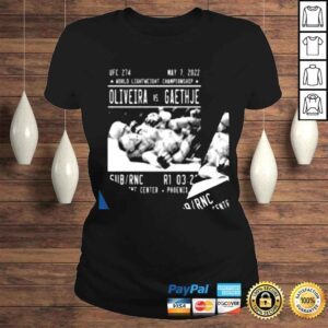 ClassicLadies World Lightweight Championship Oliveira vs Gaethje poster shirt