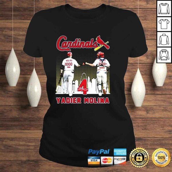 Yadier Molina St Louis Cardinals 1000 Rbis And 2000 Games Signatures shirt - Image 3