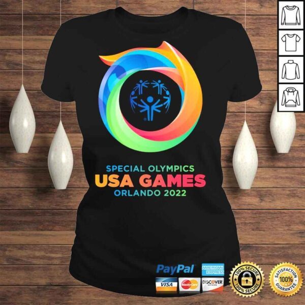 Youth Heather Charcoal 2022 Special Olympics USA Games Primary Logo T Shirt - Image 3