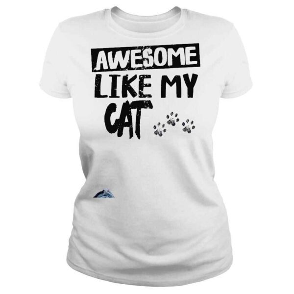 awesome like my cat fathers day shirt - Image 3