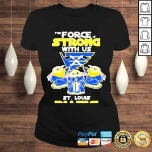 ClassicLadies baby Yoda The Force Is Strong With Us St Louis Blues 2022 Tshirt