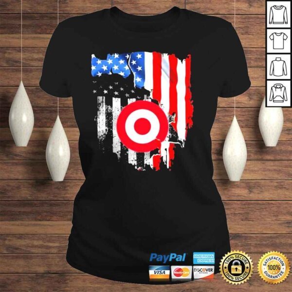 blood inside me american flag and target logo shirt - Image 3