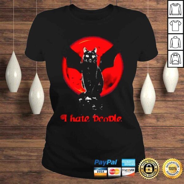 cat I hate people shirt - Image 3