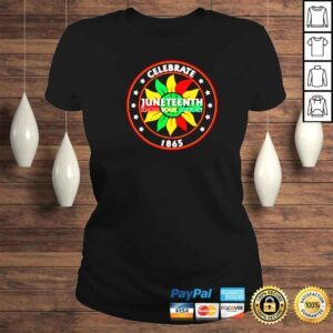 ClassicLadies celebrate Juneteenth know your history 1865 logo vintage shirt