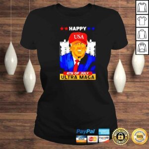 ClassicLadies donald Trump happy 4th of July ultra maga shirt