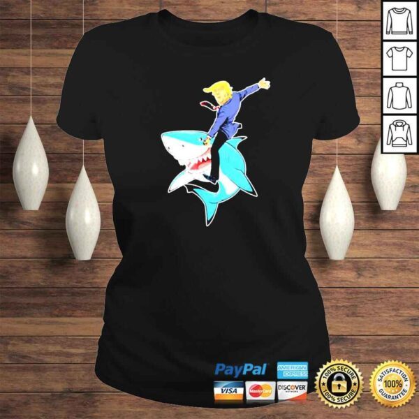 donald Trump shark cartoon shirt - Image 3