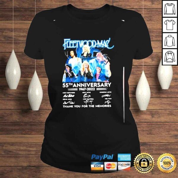 fleetwood mac 55th anniversary 19672022 thank you for the memories signatures shirt - Image 3